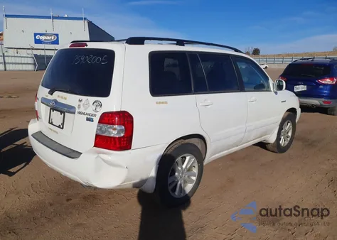 2006 Toyota Highlander Hybrid from USA, damaged, VIN JTEEW21A860033632